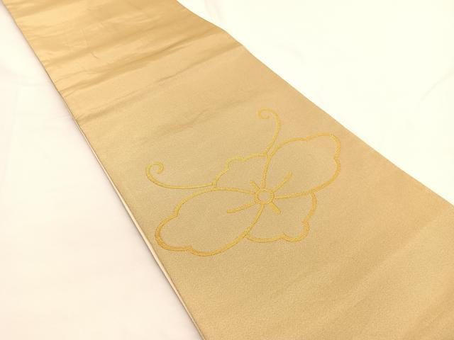 平和屋着物◎太鼓柄袋帯　作家物　花蝶文　金糸　正絹　逸品　BAAW4411hv