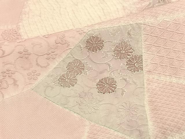 平和屋着物■上質な小紋 絞り 地紋起こし 切嵌有職花文 正絹 逸品 BAAW4574hv