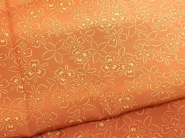 平和屋着物■上質な長襦袢 無双仕立て 草花文 暈し染め 鈴乃屋扱い 正絹 逸品 BAAW4579hv