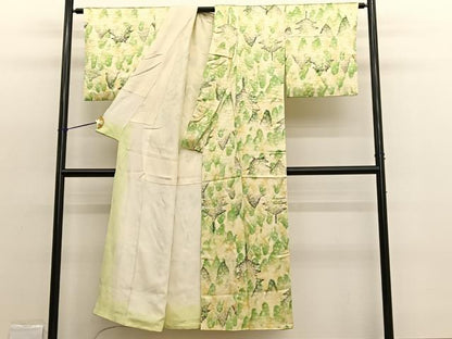 平和屋着物■上質な小紋 風景文 暈し染め 正絹 逸品 BAAW4581hv