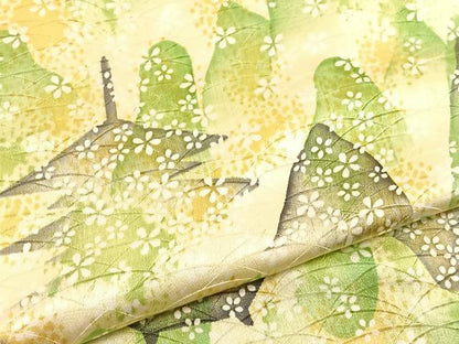 平和屋着物■上質な小紋 風景文 暈し染め 正絹 逸品 BAAW4581hv