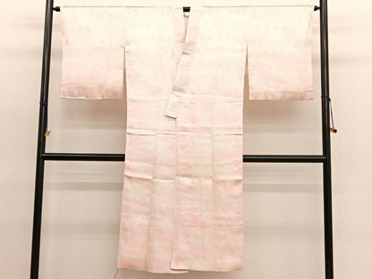 平和屋着物■上質な長襦袢　袷　紗綾形花地紋　暈し染め　正絹　逸品　BAAW4602hv