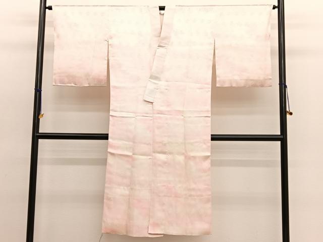 平和屋着物■上質な長襦袢　袷　紗綾形花地紋　暈し染め　正絹　逸品　BAAW4602hv