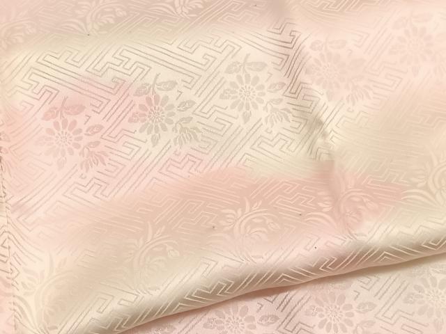 平和屋着物■上質な長襦袢　袷　紗綾形花地紋　暈し染め　正絹　逸品　BAAW4602hv