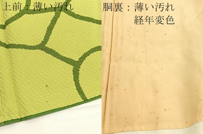 平和屋着物■上質な小紋 絞り 光琳花文 正絹 逸品 BAAW4641hv