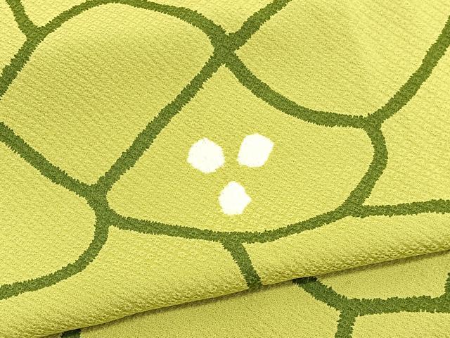 平和屋着物■上質な小紋 絞り 光琳花文 正絹 逸品 BAAW4641hv