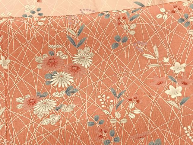 平和屋着物■訪問着 草花文 暈し染め 正絹 逸品 BAAW4645hv