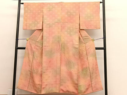 平和屋着物■上質な小紋 蝶青海波 暈し染め 正絹 逸品 BAAW4653hv
