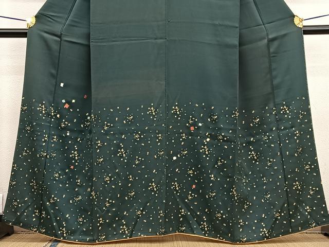 平和屋着物■訪問着 刺繍 箔散らし文様 暈し染め 金彩 正絹 逸品 BAAW4667hv