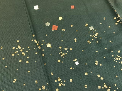 平和屋着物■訪問着 刺繍 箔散らし文様 暈し染め 金彩 正絹 逸品 BAAW4667hv