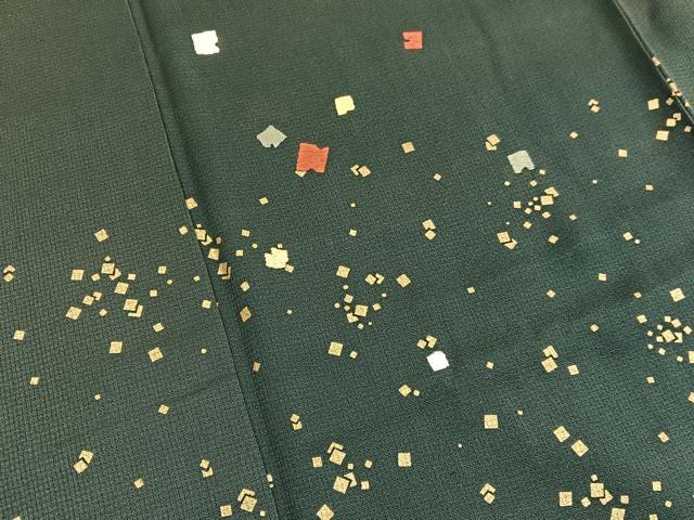 平和屋着物■訪問着 刺繍 箔散らし文様 暈し染め 金彩 正絹 逸品 BAAW4667hv
