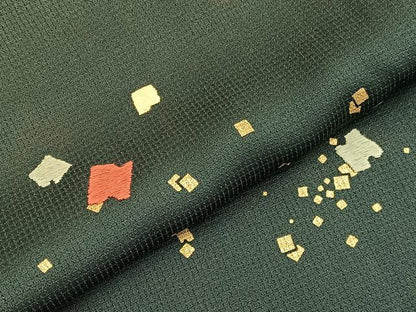 平和屋着物■訪問着 刺繍 箔散らし文様 暈し染め 金彩 正絹 逸品 BAAW4667hv
