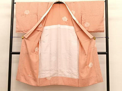 平和屋着物●長襦袢　無双仕立て　絞り　梅　正絹　逸品　BAAW4693hv