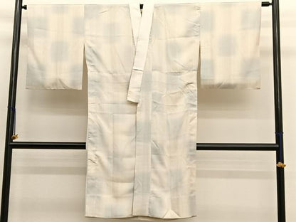 平和屋着物■長襦袢　無双仕立て　格子柄　正絹　逸品　BAAW4706hv