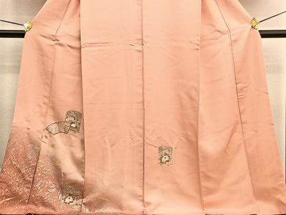 平和屋着物■中国三大刺繍　スワトウ刺繍　訪問着　貝桶花絵巻文　暈し染め　金銀彩　正絹　逸品　BAAW4718hv