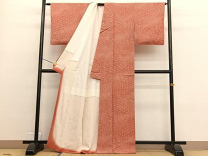 平和屋着物■江戸小紋　麻の葉文様　正絹　逸品　BAAW4722hv