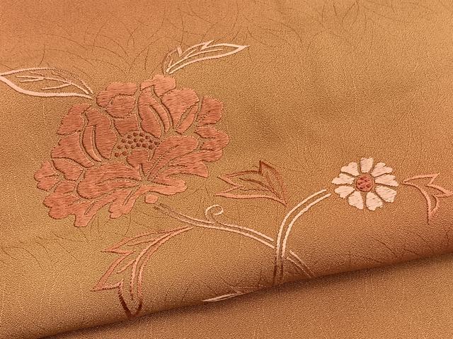 平和屋着物■訪問着　刺繍　枝花文　暈し染め　正絹　逸品　未使用　BAAW4753hv