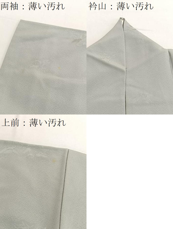 平和屋着物■上質な色無地 風景地紋 蕎麦切色 正絹 逸品 BAAW4763hv