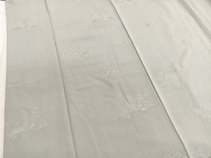 平和屋着物■上質な色無地 風景地紋 蕎麦切色 正絹 逸品 BAAW4763hv