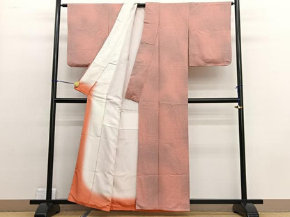 平和屋着物■上質な小紋 霞文 暈し染め 正絹 逸品 BAAW4767hv