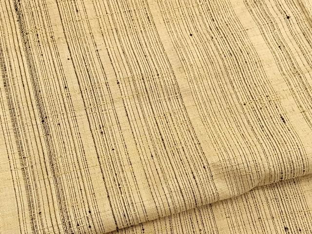平和屋着物■上質な紬　縞　正絹　逸品　BAAW4768hv
