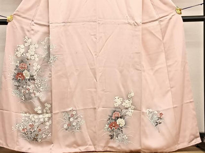 平和屋着物■訪問着 草花文 暈し染め 正絹 逸品 BAAW4772hv