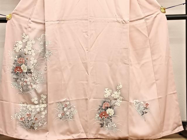 平和屋着物■訪問着 草花文 暈し染め 正絹 逸品 BAAW4772hv