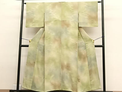平和屋着物■上質な小紋　霞文　暈し染め　正絹　逸品　BAAW4810hv