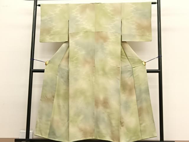 平和屋着物■上質な小紋　霞文　暈し染め　正絹　逸品　BAAW4810hv