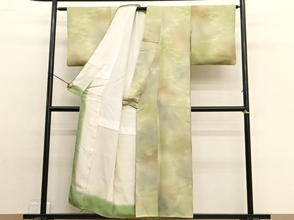 平和屋着物■上質な小紋　霞文　暈し染め　正絹　逸品　BAAW4810hv