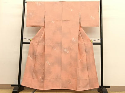 平和屋着物■上質な小紋　地紋起こし　風景文　暈し染め　正絹　逸品　BAAW4816hv