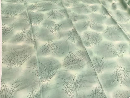 平和屋着物■上質な小紋　手描き　流水草葉文　暈し染め　正絹　逸品　BAAW4820hv