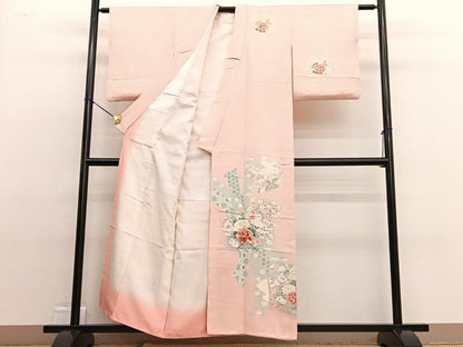 平和屋着物■訪問着 友禅 束ね熨斗花文 正絹 逸品 BAAW4829hv