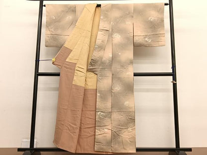 平和屋着物■上質な小紋　地紋起こし　光琳梅　暈し染め　正絹　逸品　BAAW4850hv