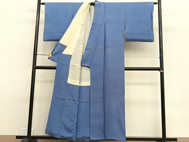 平和屋着物■上質な色無地 流水地紋 薄花色 正絹 逸品 BAAW4854hv
