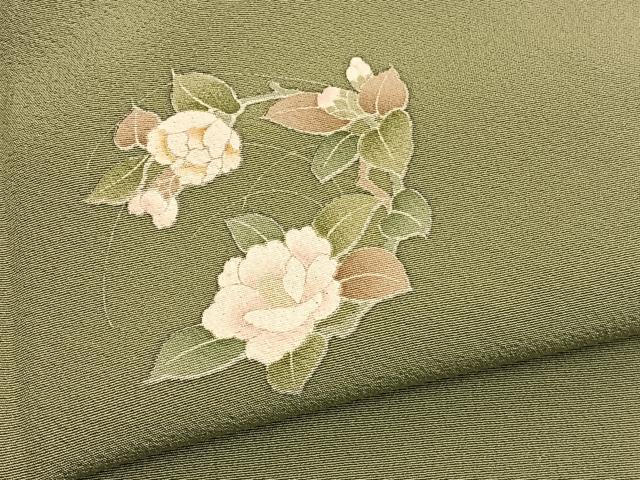 平和屋着物■上質な小紋　友禅　花丸文　正絹　逸品　BAAW4873hv