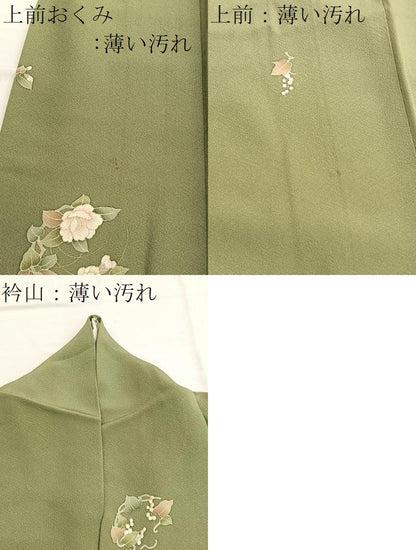 平和屋着物■上質な小紋　友禅　花丸文　正絹　逸品　BAAW4873hv