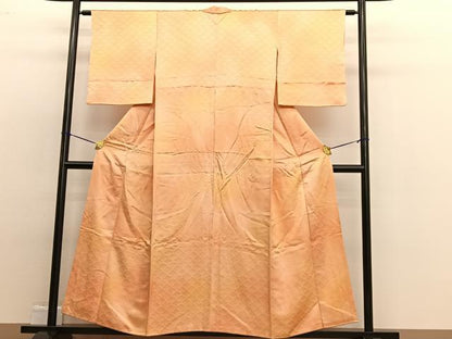平和屋着物■上質な小紋　花青海波　暈し染め　正絹　逸品　BAAW4877hv