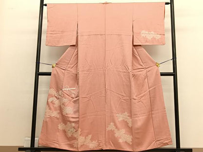 平和屋着物■訪問着　絞り　刺繍　扇面横笛文　正絹　逸品　BAAW4910hv