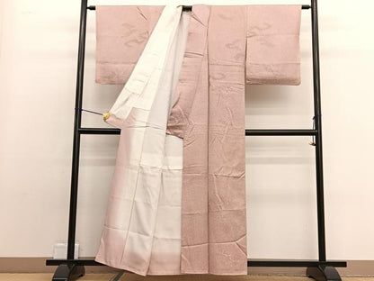 平和屋着物■上質な小紋　地紋起こし　瑞雲　正絹　逸品　BAAW4913hv