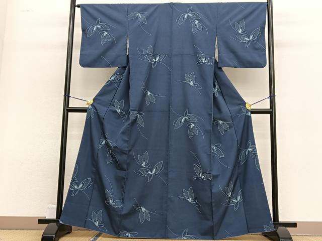 平和屋着物■小紋　舞蝶文　洗える着物　BAAW4916hv