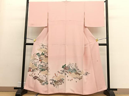 平和屋着物■豪華色留袖 作家物 人物風景文 暈し染め 正絹 逸品 未使用 BAAW4936hv
