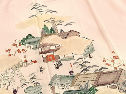 平和屋着物■豪華色留袖 作家物 人物風景文 暈し染め 正絹 逸品 未使用 BAAW4936hv