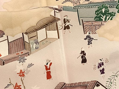 平和屋着物■豪華色留袖 作家物 人物風景文 暈し染め 正絹 逸品 未使用 BAAW4936hv