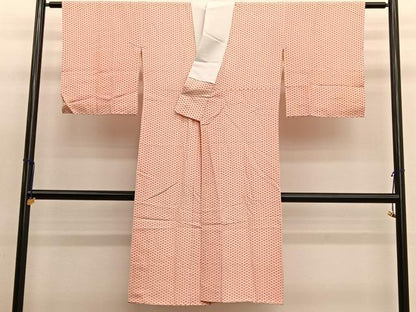 平和屋着物■長襦袢 袷 麻の葉文様 正絹 逸品 BAAW4938hv