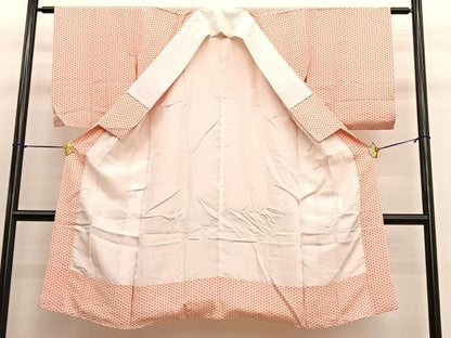 平和屋着物■長襦袢 袷 麻の葉文様 正絹 逸品 BAAW4938hv