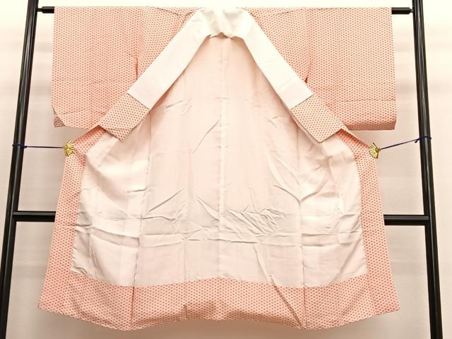 平和屋着物■長襦袢 袷 麻の葉文様 正絹 逸品 BAAW4938hv