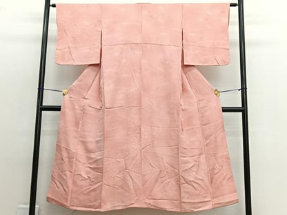 平和屋着物■上質な小紋　雲取り枝葉文　暈し染め　正絹　逸品　BAAW4955hv