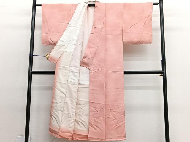 平和屋着物■上質な小紋　雲取り枝葉文　暈し染め　正絹　逸品　BAAW4955hv