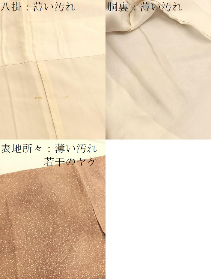 平和屋着物■上質な小紋　大小あられ　暈し染め　正絹　逸品　BAAW4961hv